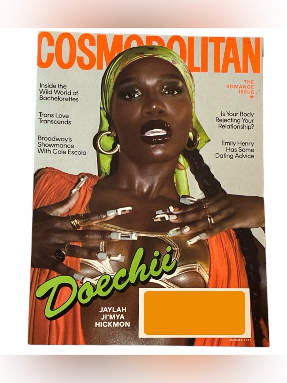 Cosmopolitan Magazine Summer 2025 Doechii Jaylah Ji'mya Hickmon Romance Issue